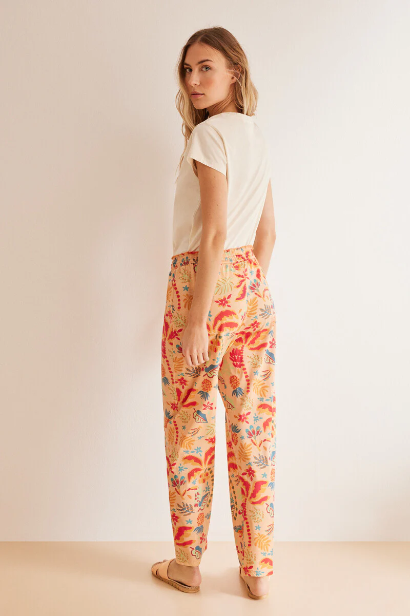 100% Cotton pyjamas in tropical print - Image 5