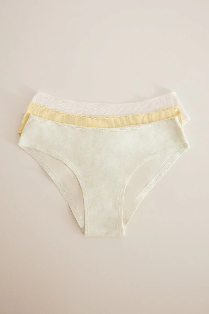 3-pack yellow wide-side panties - Image 3