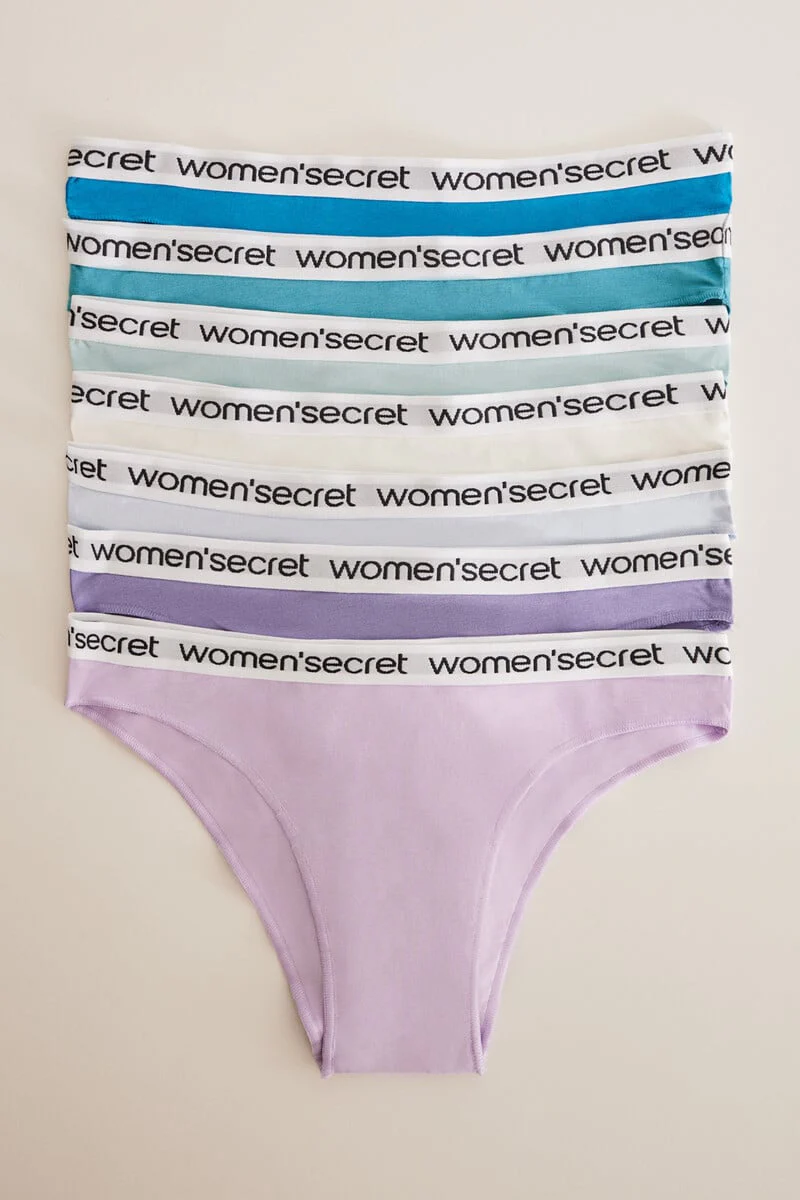 7-pack of Brazilian panties with logo - Image 3