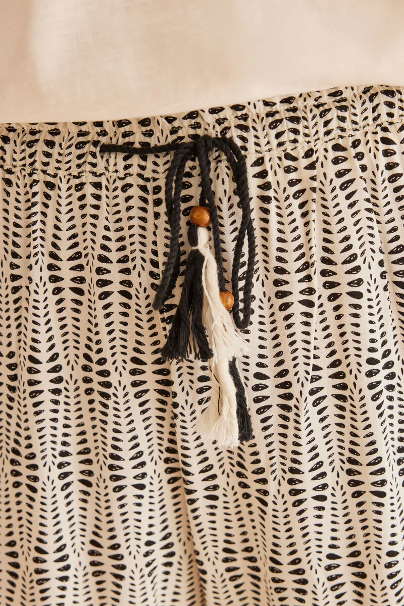 All-over ethnic print viscose trousers - Image 5