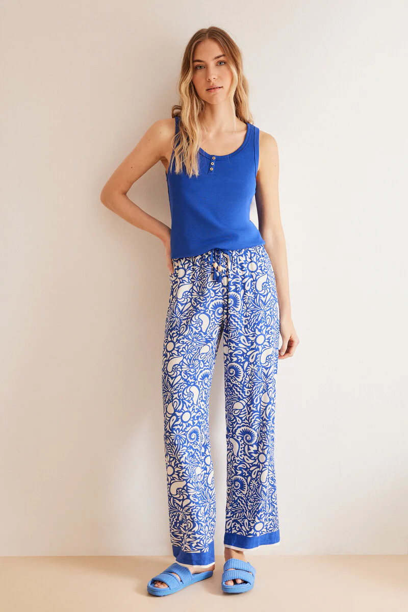 All-over shells viscose trousers - Image 3