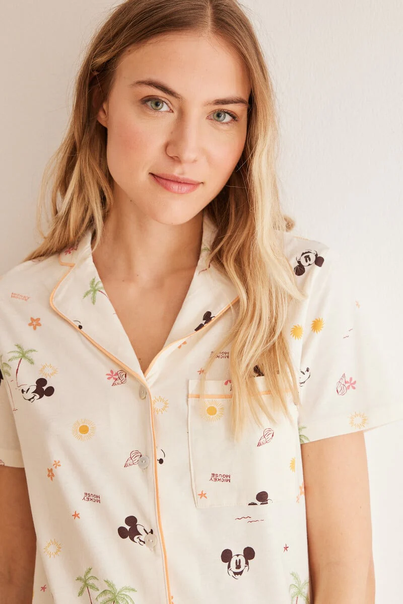 Classic 100% cotton allover Mickey pyjamas - Image 3
