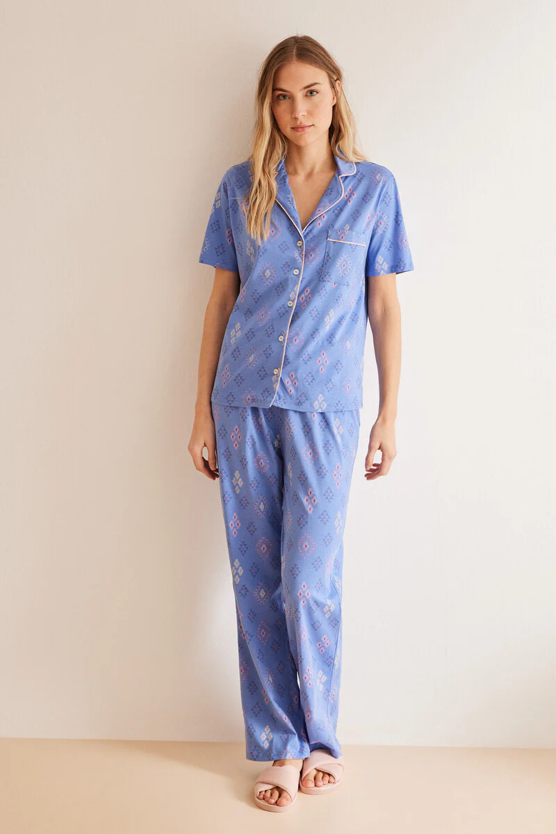 Classic 100% cotton ethnic pyjamas - Image 3