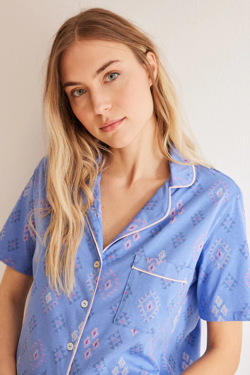 Classic 100% cotton ethnic pyjamas - Image 4