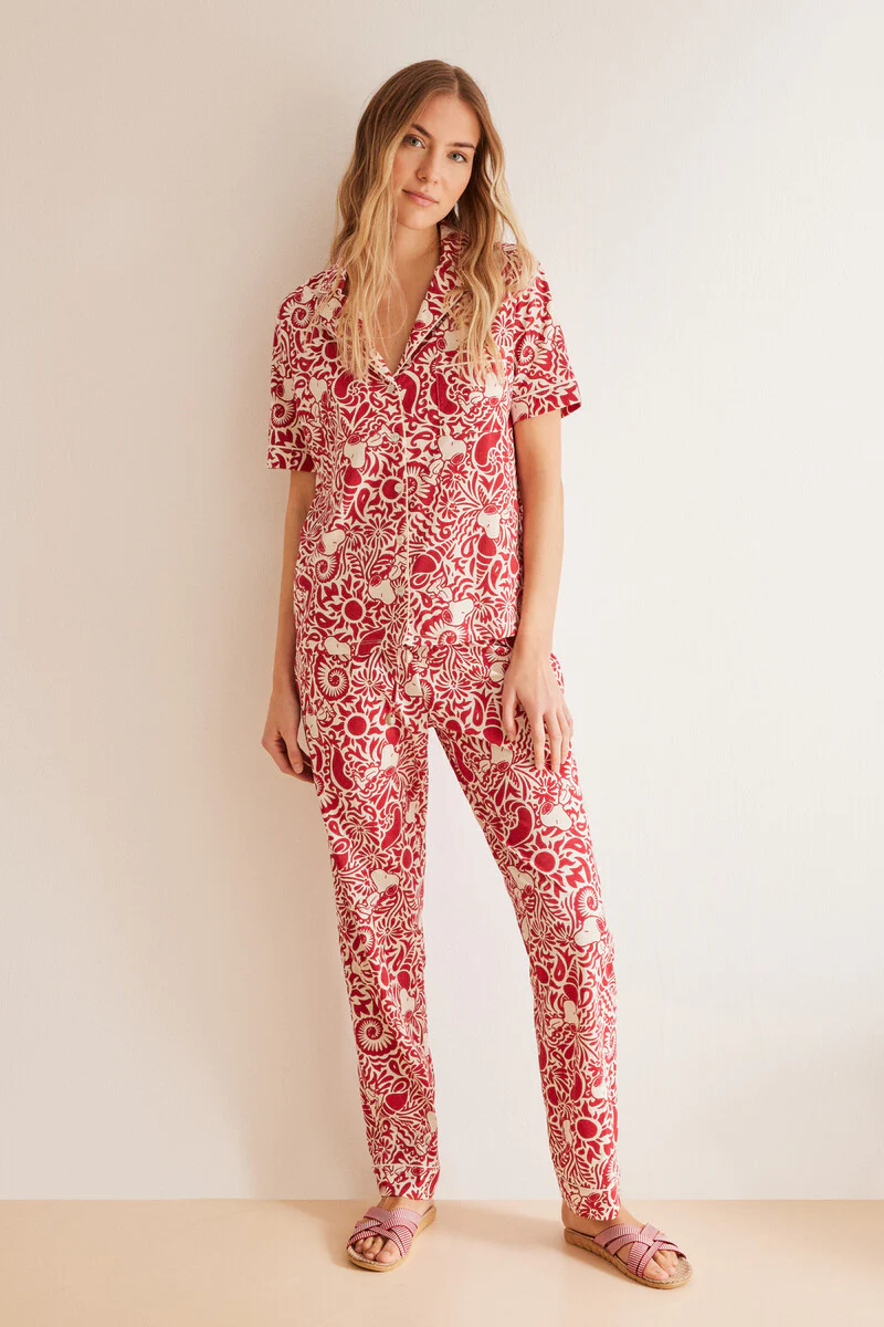 Classic shell 100% cotton pyjamas - Image 5