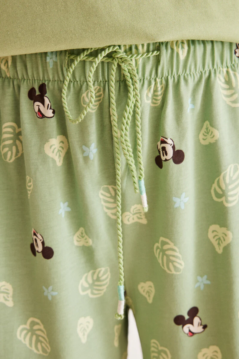 Green 100% cotton Mickey pyjamas - Image 4