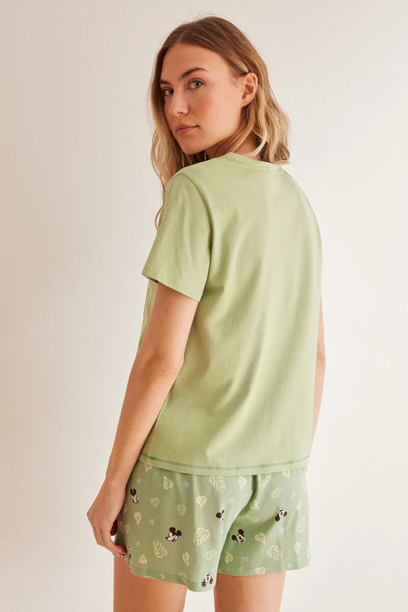 Green 100% cotton Mickey pyjamas - Image 5
