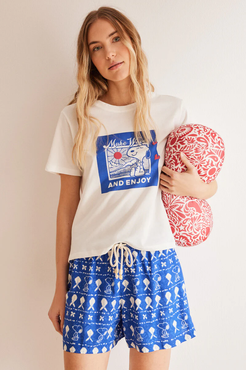 Grey 100% cotton Snoopy T-shirt - Image 3